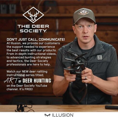 Black Rack Rattling System by Illusion | Rattling Antlers | Rattling Horns | Deer Call | Bone-Core Technology in Saudi Arabia