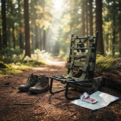Aluminum Hiking Frame External Support Pack Lightweight Structure Adjustable Harness Load Distribution for Mountain Travel Outdoor Activities, Green, Green Frame Camouflage Backing in Saudi Arabia
