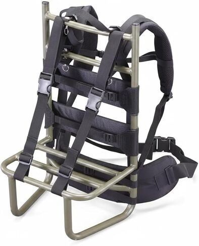 Aluminum Hiking Frame External Support Pack Lightweight Structure Adjustable Harness Load Distribution for Mountain Travel Outdoor Activities, Green, Green Frame Black Backing in Saudi Arabia