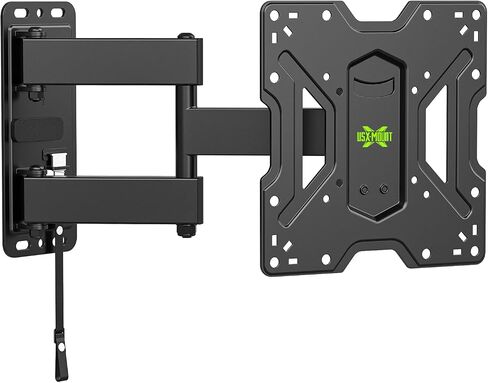 USX MOUNT TV Wall Mount for 32-74 inch Flat Screen/LED/4K up to 110lbs, Full Motion TV Mount Bracket with Swivel & Tilt Articulating Dual Arms, Max VESA 400x400mm, Fits 12/16" Wood Studs in Kuwait