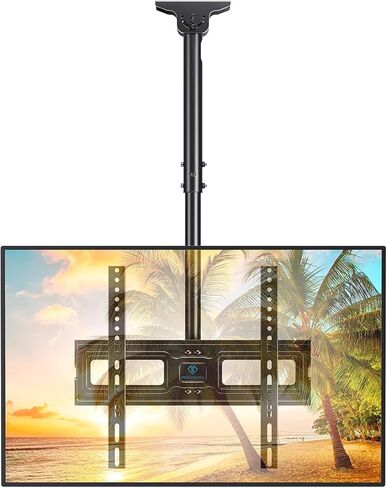 PERLESMITH Ceiling TV Mount for 26-65 inch Flat Screen Displays, Max VESA 400x400mm, Hanging Adjustable Ceiling TV Bracket Fits Most LCD LED OLED 4K TVs, Pole Ceiling Mount Holds up to 110lbs, PSCM2 in Saudi Arabia