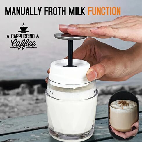 Manual Espresso Maker for Camping & Travel, Portable Hand‑Pump Coffee Machine with Built‑In Cup, 2‑in‑1 Compatible with Ground Coffee & Nes Original Pods, Single‑Serve Outdoor Coffee Maker in Saudi Arabia