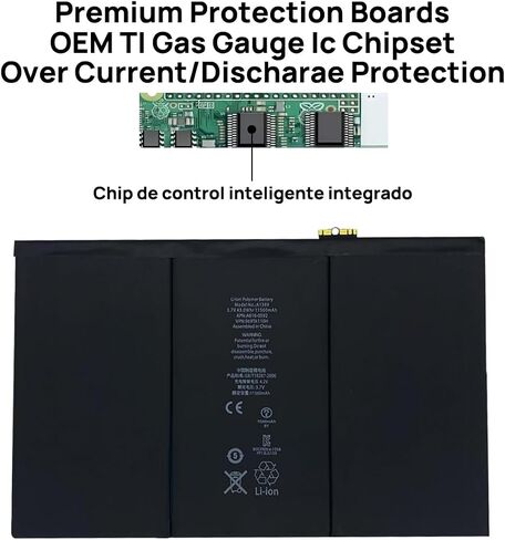 A1389 Battery Compatible with iPad 3 and iPad 4 A1460 A1416 A1430 A1459 A1458 A1403 3.7V 43Wh11560mAh with Installation Tools in Saudi Arabia