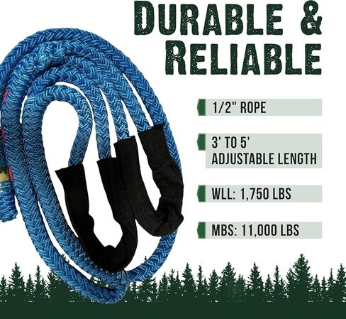 FORESTER Port-A-Wrap + Whoopie Sling Bundle | Arborist Rigging Set | 7,000lb Breaking Strength Port-A-Wrap & 1/2" Adjustable Sling (3-5') (Medium) in Saudi Arabia