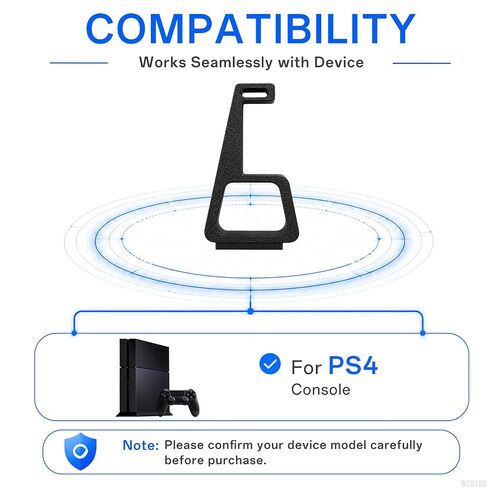 WCDZSU 4 Pcs Horizontal Vertical Stand for PS4 Fat Console Anti Slip | Support Base Holder Cooling Station Feet for PlayStation 4 Console for Stable Placement, Heat Dissipation Accessory in Saudi Arabia
