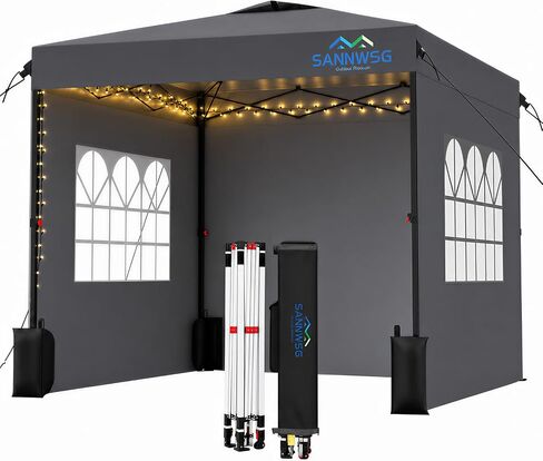 10X10 Pop Up Canopy Tent with 3 Sidewalls,Easy Up Canopy,Commercial Instant Shelter,Heavy Duty One Person Set Up Event Tent,Blue in Saudi Arabia