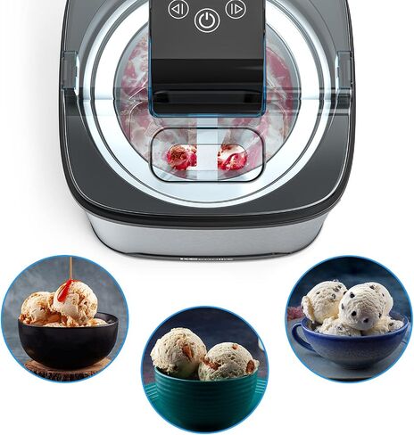 KECOOLKE Ice Cream Maker, Electric Ice Cream Machine Countertop Fruit Soft Serve Homemade Large Capacity 2 Quart in Saudi Arabia