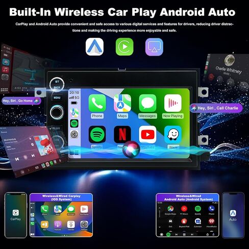 5G WiFi Radio for Ford F-150 2004-2008, F250/F350 2006-2016, E150/E250/E350 2009-2014, Mustang 2005-2009, Fusion Edge Expedition Explorer Taurus 7" Touchscreen Stereo Apple Carplay Android Auto GPS in Saudi Arabia