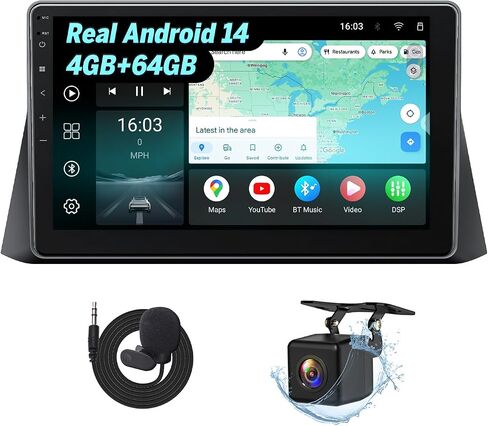 Eonon 4+64GB 10.1" Android 14 Car Stereo for Honda Accord 2008-2012 | Wireless CarPlay Android Auto GPS satellite navigation Bluetooth 5.4 WiFi interne custom fit dashboard for Honda in Kuwait