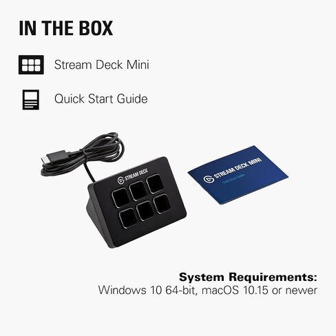 Elgato Stream Deck Mini، 6 مفاتيح ماكرو LCD قابلة للتخصيص in Saudi Arabia