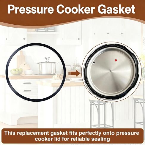 Pressure Cooker Gasket Compatible with Mirro S-9892 Fit 4/6/8 QT | Compatible with Models: M-0296, M-0436, M-0498, M-0536, M-0596, M-0598, M-0646, M-1952, M-1956, Flexible Silicone Rubber in Saudi Arabia