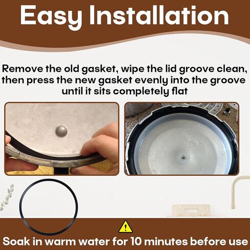 Pressure Cooker Gasket Compatible with Mirro S-9892 Fit 4/6/8 QT | Compatible with Models: M-0296, M-0436, M-0498, M-0536, M-0596, M-0598, M-0646, M-1952, M-1956, Flexible Silicone Rubber in Saudi Arabia