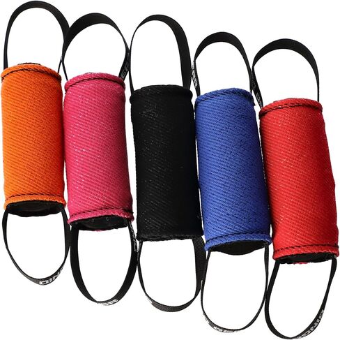 Dingo Gear Dog Tug Toy, French Linen, Cylinder, Orange in Saudi Arabia