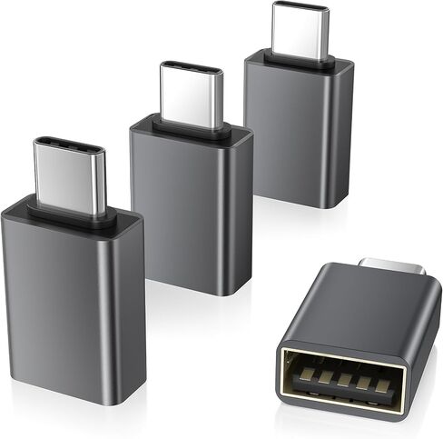 Elebase 4Pack USB to USB C Adapter with Type C Male to 3.0 Female Adaptor in Saudi Arabia