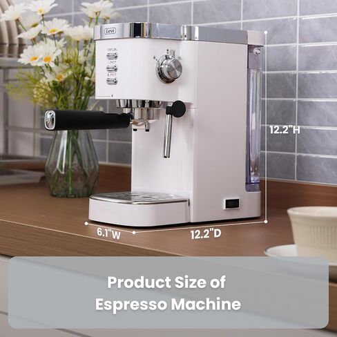 Gevi 20 Bar Compact Espresso Machine with Milk Frother for Latte&Cappuccino | Budget under$150; Removable Water Tank; Produce Good Crema; Include Necessary Accessories; Can Make Americanos; Easy to Clean in Saudi Arabia