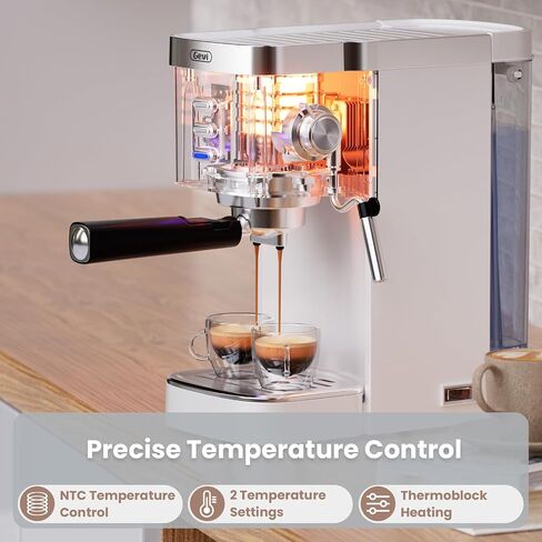 Gevi 20 Bar Compact Espresso Machine with Milk Frother for Latte&Cappuccino | Budget under$150; Removable Water Tank; Produce Good Crema; Include Necessary Accessories; Can Make Americanos; Easy to Clean in Saudi Arabia