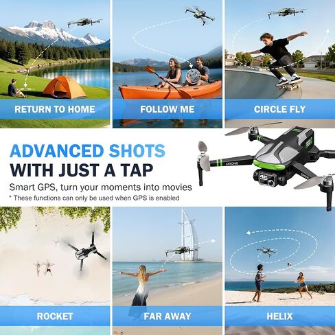 Drones with Camera for Adults 4K, 5.7" FPV Touchscreen, Auto Return, Follow | Beginner Mode, 100-Min Flight, Long Range Transmission, Follow, Foldable RC Quadcopter 2 Batteries, Ideal for Adults in Saudi Arabia