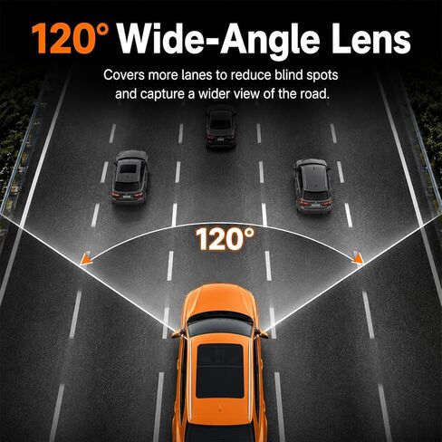 2.4-inch 1080p High-Definition Dash cam for Cars with Super Night Vision, 24-Hour Video Recording, 120° Large Wide-Angle, G-Sensor Parking Monitoring Loop Video Motion Detection in Saudi Arabia