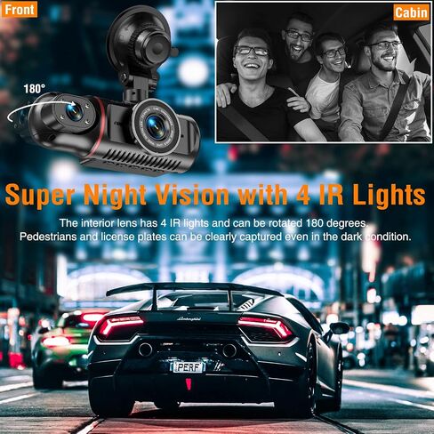 Dual Dash Cam Front and Inside with 64GB Card in Saudi Arabia