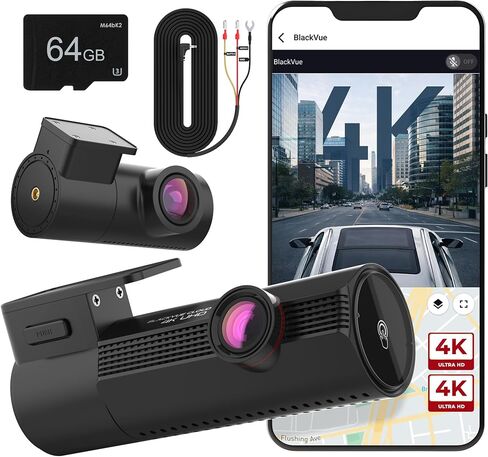 BlackVue Elite 10, 4K+4K Dash Cam Front and Rear, STARVIS 2, Free 64GB Card | HDR, Wi-Fi, GPS, 24H Parking Mode, App Control, Cloud Connectivity, Hardwire Cable Included, Supports up to 1TB micro SD in Saudi Arabia
