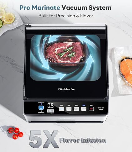 DualCore CVS101 Chamber Vacuum Sealer for Liquids & Sous Vide, 6L Dual Vacuum Zones & Extra-Wide Bag Clamp, 230W Dual-Core Dry Pump x4, Commercial-Grade Food Packaging Machine for Home Use in Saudi Arabia
