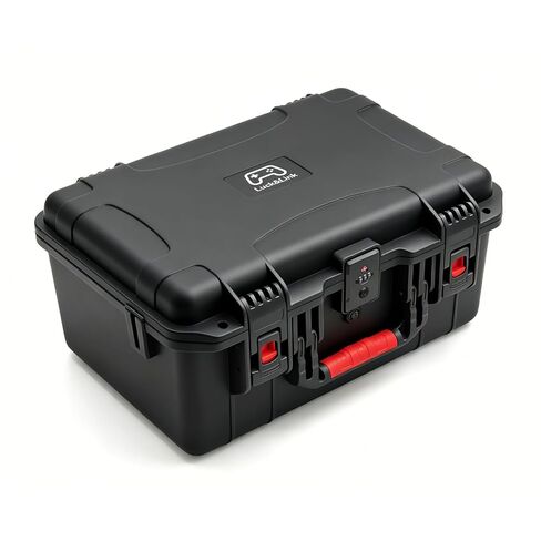 Luck&Link Hard Shell Travel Case Compatible with PlayStation 5 Pro Console, Controllers & Accessories – Waterproof PS5 Pro Carrying Case with Customized Foam & Combination Lock, Fits Digital & Disc in Saudi Arabia