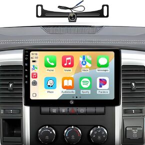 Car Radio Stereo for Dodge Ram 1500/2500/3500 06-12, CarPlay & Android Auto | 10.2-inch IPS touchscreen, 64G storage, 5G WiFi GPS, Bluetooth FM AM SWC, plug-and-play, HD backup camera in Saudi Arabia