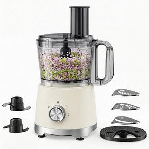 OLIXIS Food Processor 10.5 Cups, 600W Powerful Food processors with 5 Blades, Dishwasher Safe Meat Grinder for Slicing, Shredding, Chopping, Kneading, for Meat, Vegetables, Fruit, Dough in Saudi Arabia