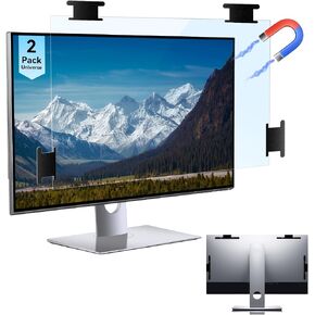 [2 Pack] Magnetic Hanging 27 Inch Computer Anti Blue Light Screen Protector for 16:9 Aspect Ratio Widescreen Monitor, Eye Protection Anti-Glare Light LED PC Screen Protector, Removable 27in Protective Film in Saudi Arabia