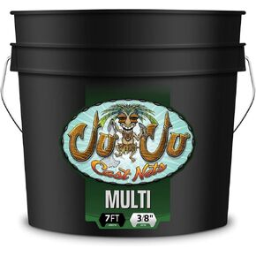 Juju Cast Net for Fishing - Saltwater Casting Net, 3/8" Mesh Live Bait Net | Includes Mastery Book, Bucket & Bag | 6-Panel Hand-Tied, 1.25LB/FT Real Lead | 30FT Hand-Line | Freshwater & Saltwater in Kuwait