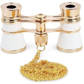 Monoculars Telescope High Power 3 X 25 Foldable Opera Glasses Binoculars Metal Body with Chain Optical Lens Theater Telescope Women s Binoculars (d) in Kuwait
