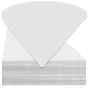 100P Deep Fryer Oil Funnel Filters, 10 Inches Cone Non-Woven Filter | 100P 25x25cm Food-Grade Non-Woven, Cuttable Size & Portable For Home, Kitchen, Restaurants For Beeswax, Maple Syrup, Coffee in Saudi Arabia