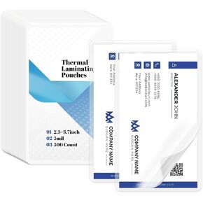 200 PCS Index Card Laminating Pouches, 3x5 File Card Laminating Pouches 5mil Thermal Laminating Pouches Luggage Tag Laminating Pouches for Work Permits Pass Cards Student ID Cards in Saudi Arabia