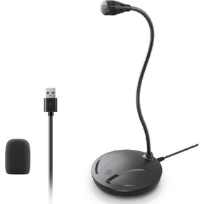 USB Desktop Microphone, Plug & Play for PC/Mac | Computer Cardioid Condenser Mic, Metal,Mute & LED for Singing, Podcasting, Voice-Over, Video, Gaming, Streaming, No Driver in Saudi Arabia