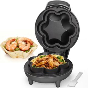 SurgarWhisk Tortilla Bowl Maker, Quesadilla Maker, Taco Tuesday Kit With Tostada Shells Mold Bowls, Taco Shell Mold Bowls Perfect For Baked Taco Bowls, Taco salad, Tostadas, 7-inch tortillas, Graphite in Saudi Arabia