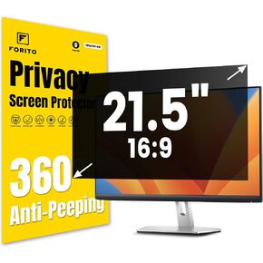F FORITO 23.8 Inch 16:9 360°Privacy Screen Protector for Computer Monitor, Removable Eye Protection Anti Blue Light Anti Glare Computer Screen Privacy Shield for 23.8" Widescreen Monitors in Kuwait