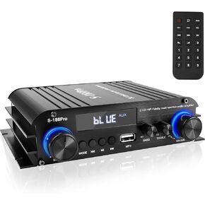 Romicta 2.1 Channel Stereo Audio Amplifier, 300Wx2+360W Home Audio Stereo Receiver Bluetooth 5.0 with USB/AUX, Remote, Bass Treble & Sub Control, for Active/Passive Subwoofer & Speaker in Saudi Arabia