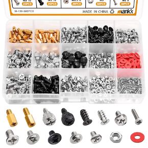 mankk 840PCS Laptop Screws 24 Sizes M1.4/1.7/2/2.5/3 Replacement Computer Tiny Screws Motherboard Screw with Screwdriver for Laptop PC Repair & DIY M-165-840PCS in Saudi Arabia