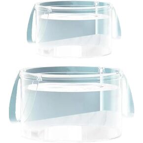 2 Pack Foldable Wash Basin Clear Folding Ice Bucket Lightweight Folding Dish Tub Sink Delicates Washing Basin for Travel Abroad RV Outdoor Camping Backpacking Camper Hiking Picnic in Saudi Arabia