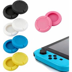 10 Pack Anti-Slip Silicone Thumb Grips for Nintendo Switch Joy-Con | Fits Switch Lite & OLED Models, 5 Colors Soft Ergonomic Stick Covers, Easy Install, Comfortable Touch, Better Gaming Accuracy in Saudi Arabia
