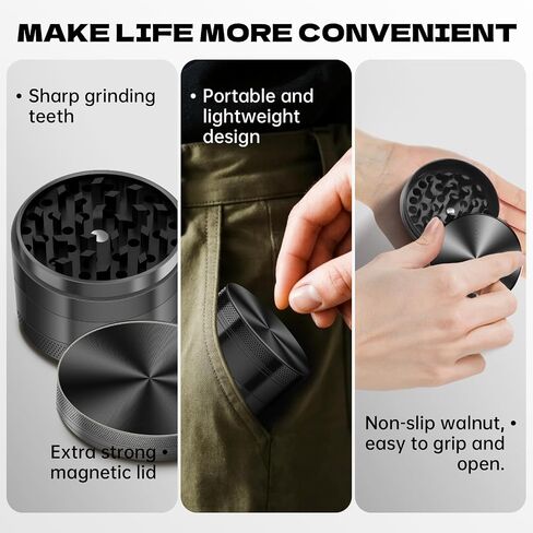 2.5-inch Spice Grinder Kitchen Tools (Black) in Saudi Arabia