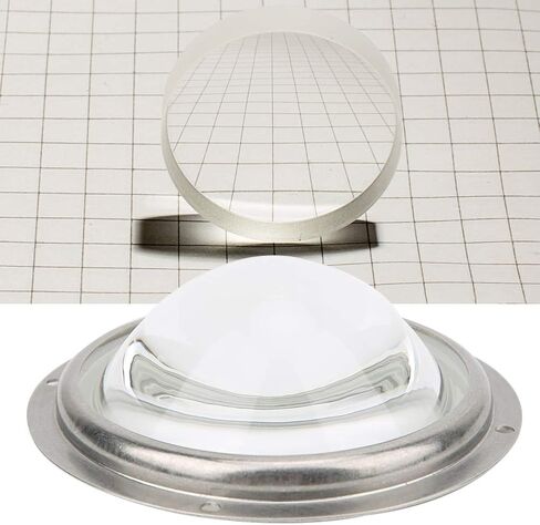 100mm 60° Condenser LED Lens, Optical Glass Plano - Convex Lens with Rubber Circle and Fixed Bracket for 20–200W High - Power LED Spotlights, Projectors, Auto in Saudi Arabia