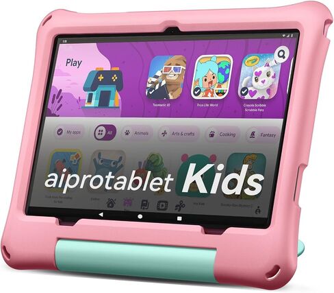 Kids Tablet, Android 16 Tablet for Kids 10 inch Octa-Core with Case, 30GB RAM 64GB ROM 2TB TF Card Expandable for Toddler Children, Parental Control, Dual Camera, BT5.4, WiFi, Gift (Purple) in Saudi Arabia