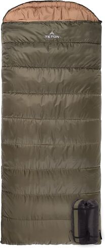 Teton Celsius XL, 25F, 20F, 0F Degree Sleeping Bags, All Weather Warm Sleeping Bag for Adults and Kids, Camping Season, Compression Sack Included in Saudi Arabia