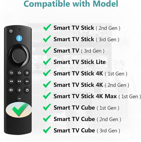 Replacement Remote for All Fire Series,Remote for TV Stick (HD, 4K, 4K Max, Lite),TV Cube,Remote for Insignia,TCL,3rd Gen Fire Smart TVs with Voice in Saudi Arabia
