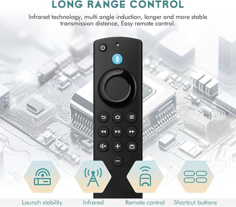Replacement Remote for All Fire Series,Remote for TV Stick (HD, 4K, 4K Max, Lite),TV Cube,Remote for Insignia,TCL,3rd Gen Fire Smart TVs with Voice in Saudi Arabia