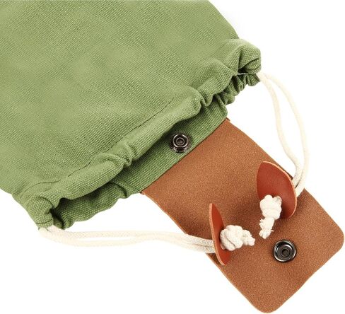 6 Pack Foraging Bags, Waxed Canvas foraging Bag for Camping | Mushroom Hike Bag Set with Waxed Canvas Style Pouches, Foldable Drawstring Harvest Bags for Hunting, Hiking and Collecting in Saudi Arabia