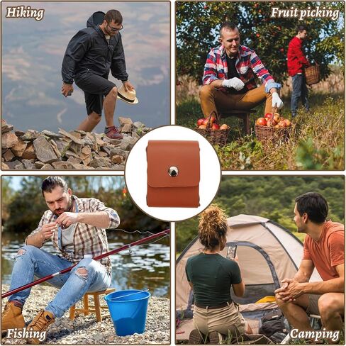6 Pack Foraging Bags, Waxed Canvas foraging Bag for Camping | Mushroom Hike Bag Set with Waxed Canvas Style Pouches, Foldable Drawstring Harvest Bags for Hunting, Hiking and Collecting in Saudi Arabia