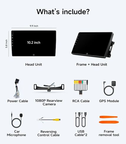 Car Radio Stereo for Dodge Ram 1500/2500/3500 06-12, CarPlay & Android Auto | 10.2-inch IPS touchscreen, 64G storage, 5G WiFi GPS, Bluetooth FM AM SWC, plug-and-play, HD backup camera in Saudi Arabia