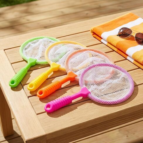 BESPORTBLE 4pcs Ergonomic Grip Butterfly Nets for Boys and Girls Fish Scooper Net for Aquarium Safe Plastic Material in Saudi Arabia